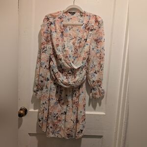 SHEIN Multicolor Floral Midi Dress